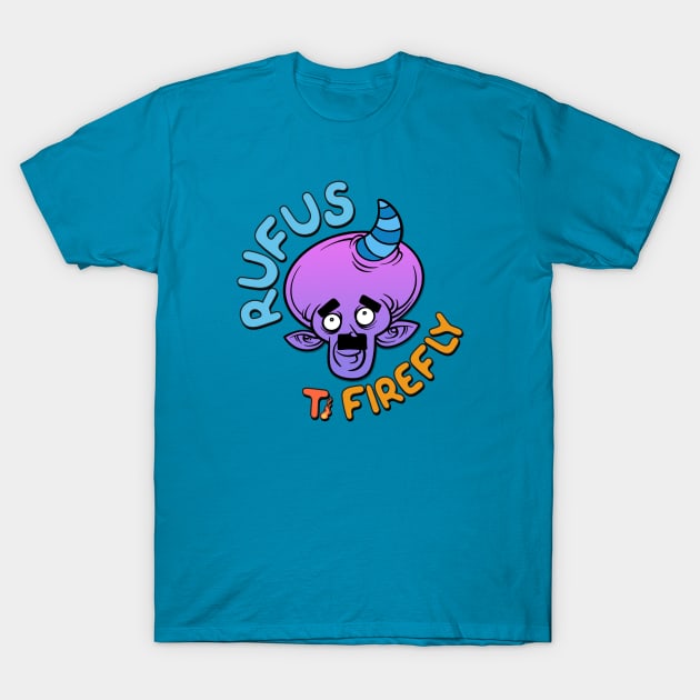 Rufus Alien T. Firefly T-Shirt by Monster Doodle